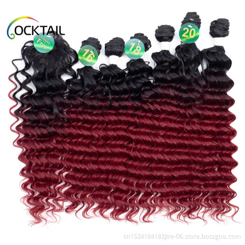cheap synthetic fiber hair weft extension different types of synthetic hair weaving